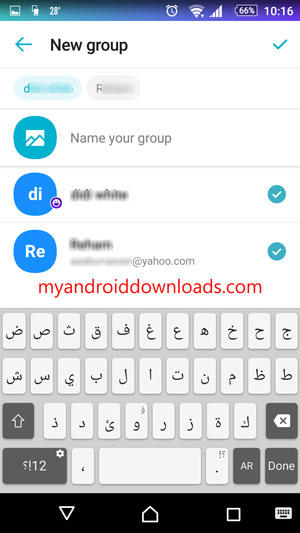 تحميل برنامج الياهو ماسنجر - عمل مجموعات خاصة بالاصدقاء على مسنجر ياهو للموبايل