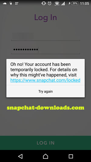 رابط استرجاع سناب شات المحظور