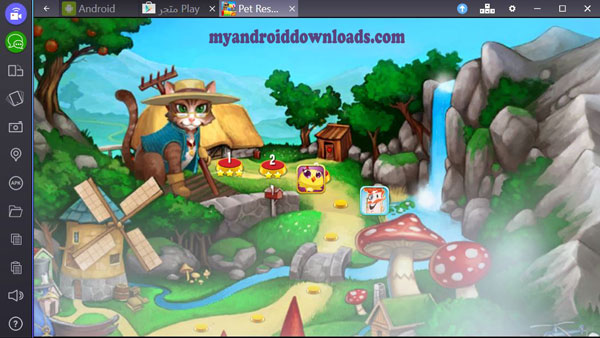 مستويات متعددة في لعبة انقاذ الحيوانات الاليفة