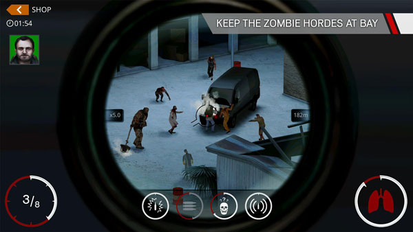 مواجهة الاعداء في لعبة Hitman sniper الاصلية