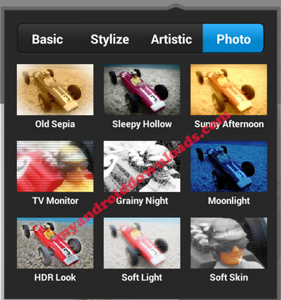 تأثيرات برنامج ps touch للاندرويد