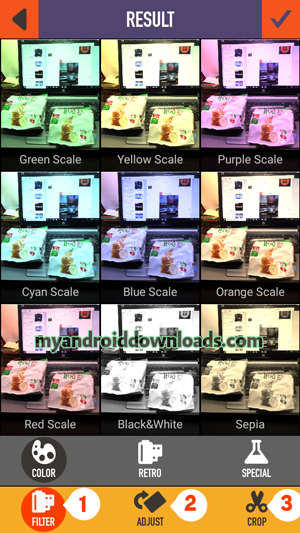 فلاتر Clone Camera وامكانية قص الحواف وتدوير الصورة