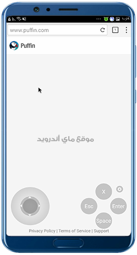 ذراع اللعب في متصفح بفن