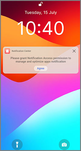 شاشة القفل في تطبيق لانشر iphone