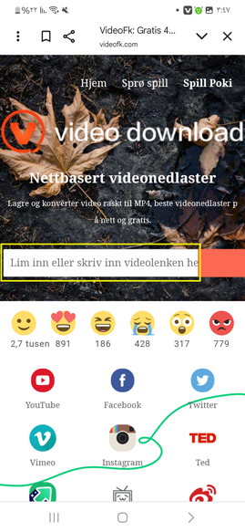 ألصق الرابط في المستطيل لتحميل من كواي