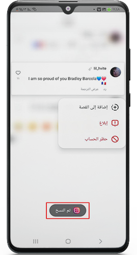 نسخ النص في هونيستا اخر اصدار