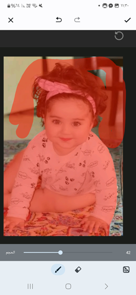 مسح أجزاء من الصورة بعد تنزيل ToonMe