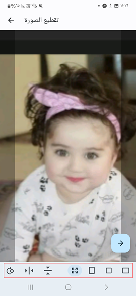 خيارات للتعديل على الصورة في برنامج Toonme