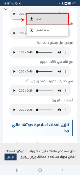 تنزيل نغمات اسلامية mp3