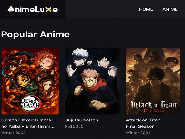 موقع AnimeLuxe عرض احدث حلقات الانمي أنمي لوكس