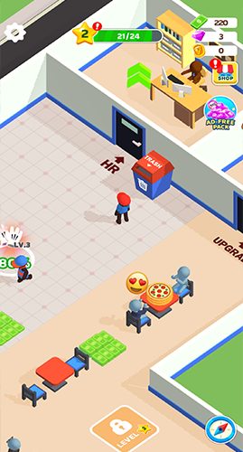 التمتع باللعب في ادارة مطعم بيتزا