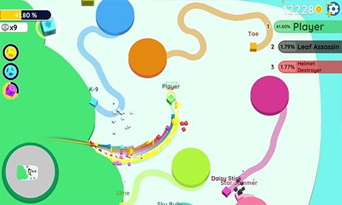 لعبة Paper.io 2 والاستحواذ على أكبر مساحة من الخريطة