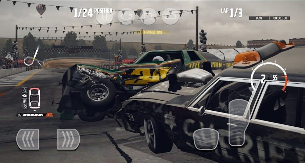 طريقة التحكم في لعبة Wreckfest مجاناً للموبايل