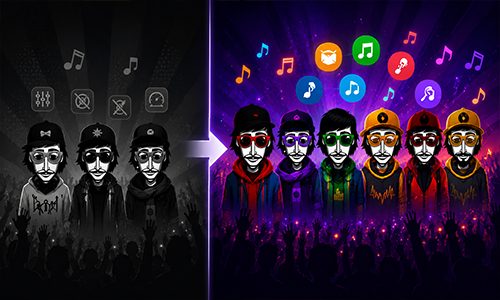انماط اللعب في لعبة incredibox