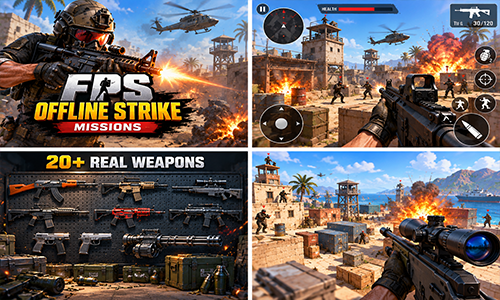 لعبة FPS offline strikee الجديدة
